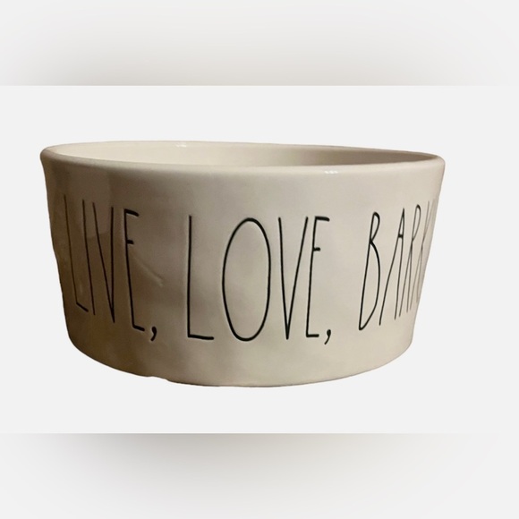 Rae Dunn Other - Rae dunn dog pet bowl “live,love, bark” ceramic